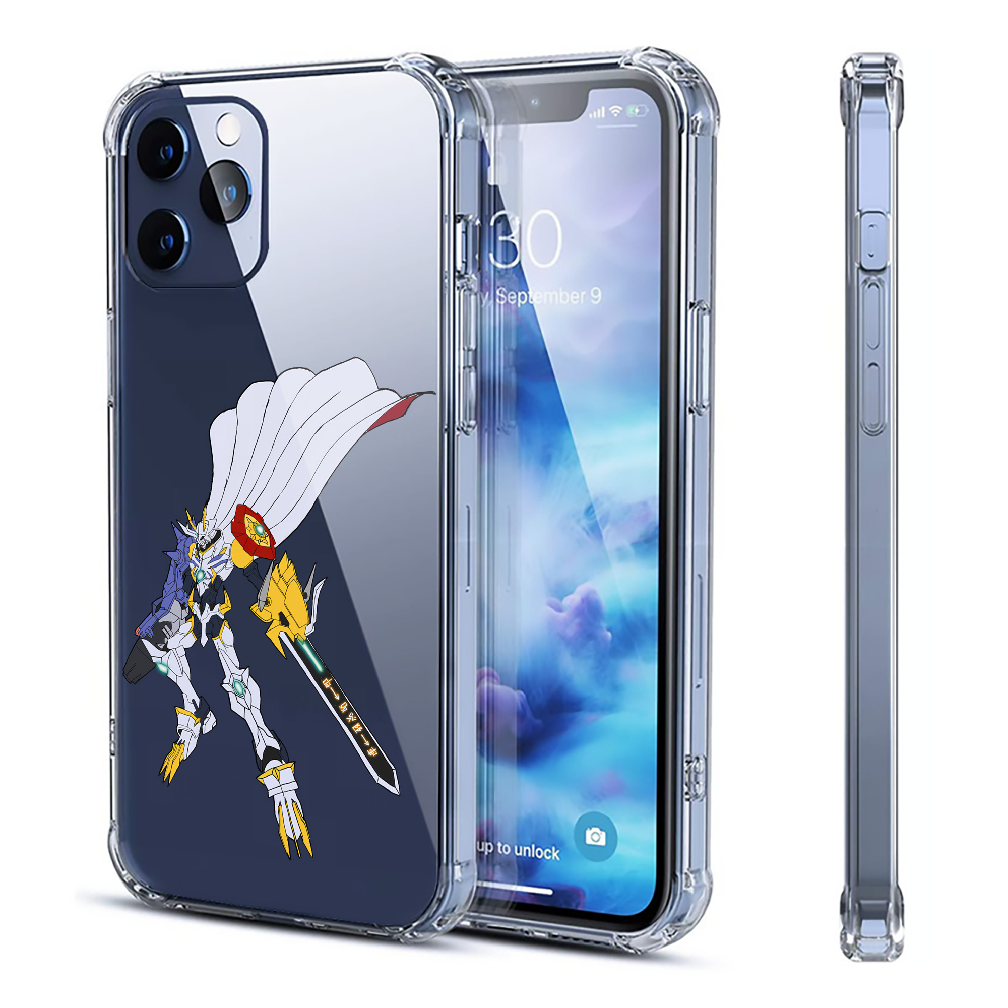 （画像用） Digimon デジタルモンスター/デジモン 【iPhone 12シリーズ対応】透明スマホケース（クリアソフトケース）